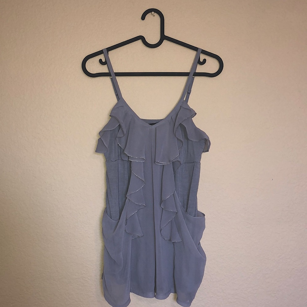 Express Size S Gray Dressy Tank